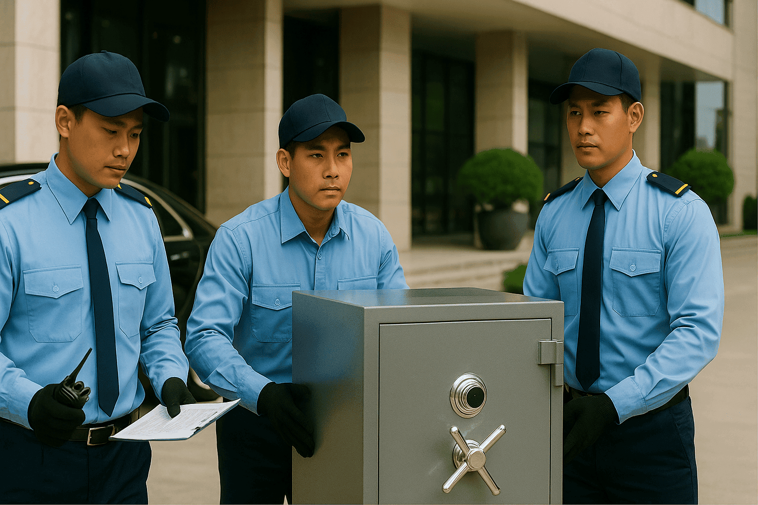 Bảo vệ mục tiêu mục tiêu di động vận chuyển két sắt