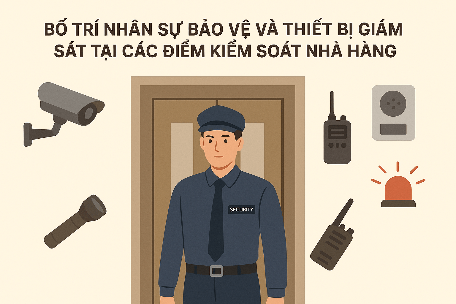 Bố trí nhân sự và thiết bị giám sát
