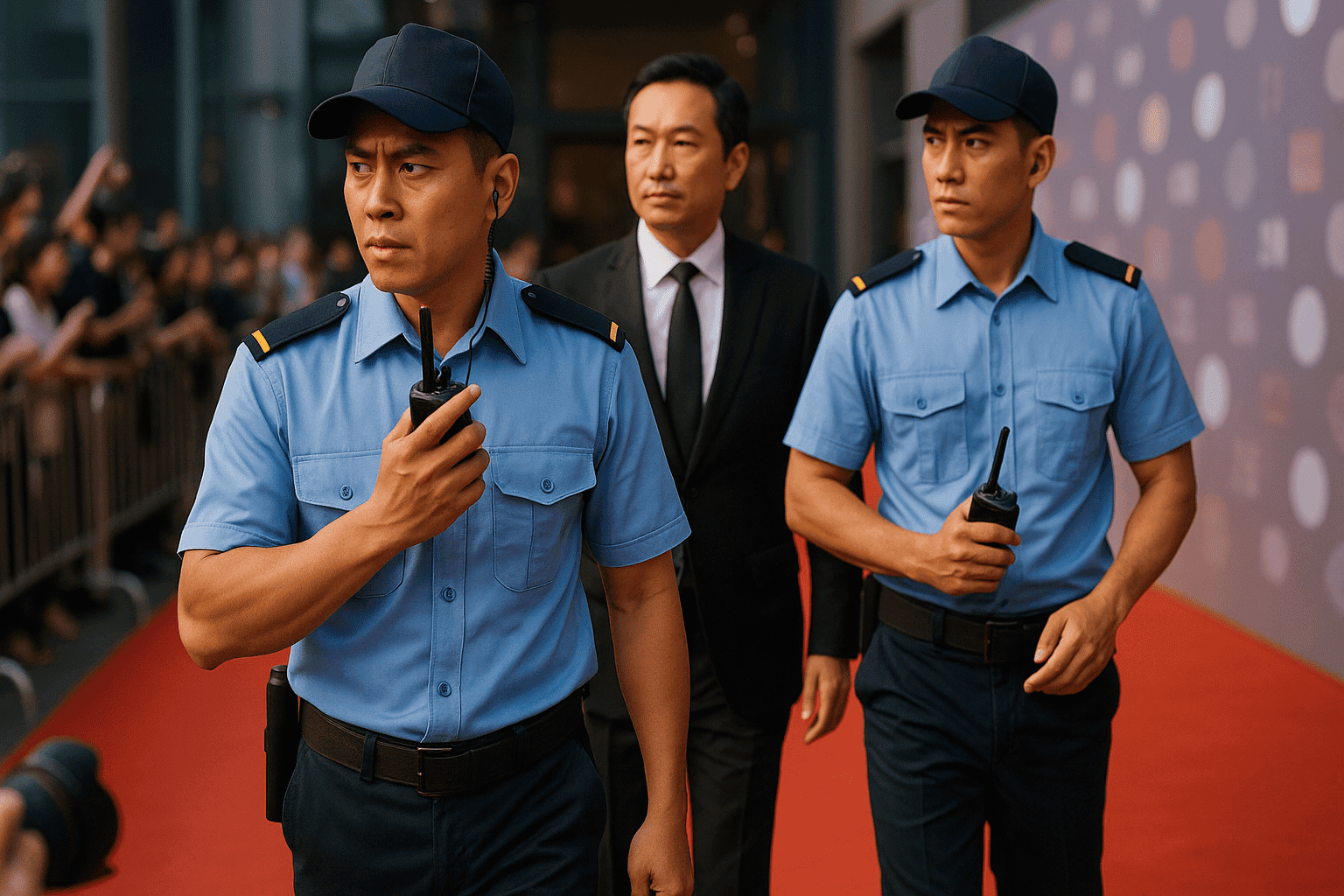 Kiểm soát đám đông thảm đỏ dịch vụ bảo vệ yếu nhân