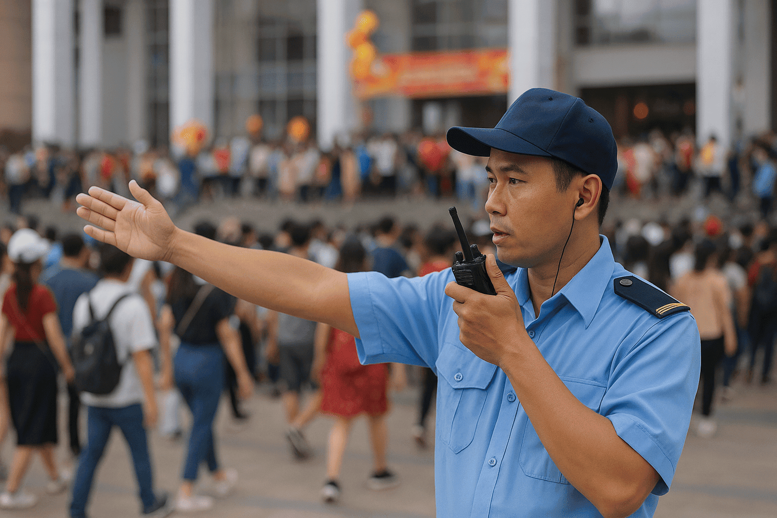 Phân luồng người tham dự sự kiện, dịch vụ bảo vệ Đồng Nai đảm bảo an toàn khu vực