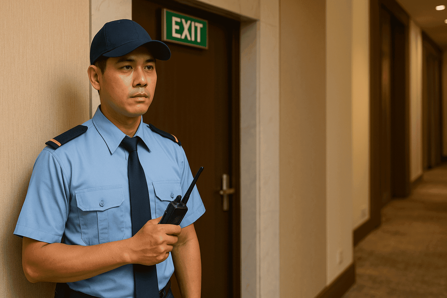 Dịch vụ bảo vệ sự kiện đứng chốt cửa thoát hiểm
