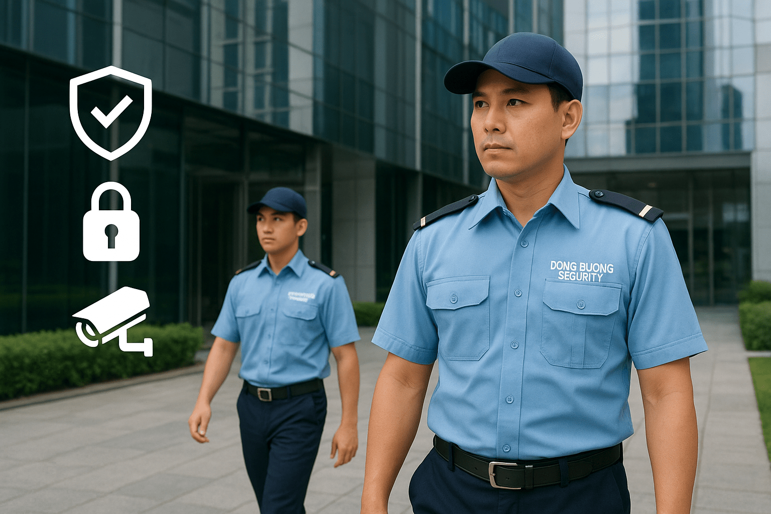 Đội ngũ bảo vệ chuyên nghiệp và được đào tạo bài bản