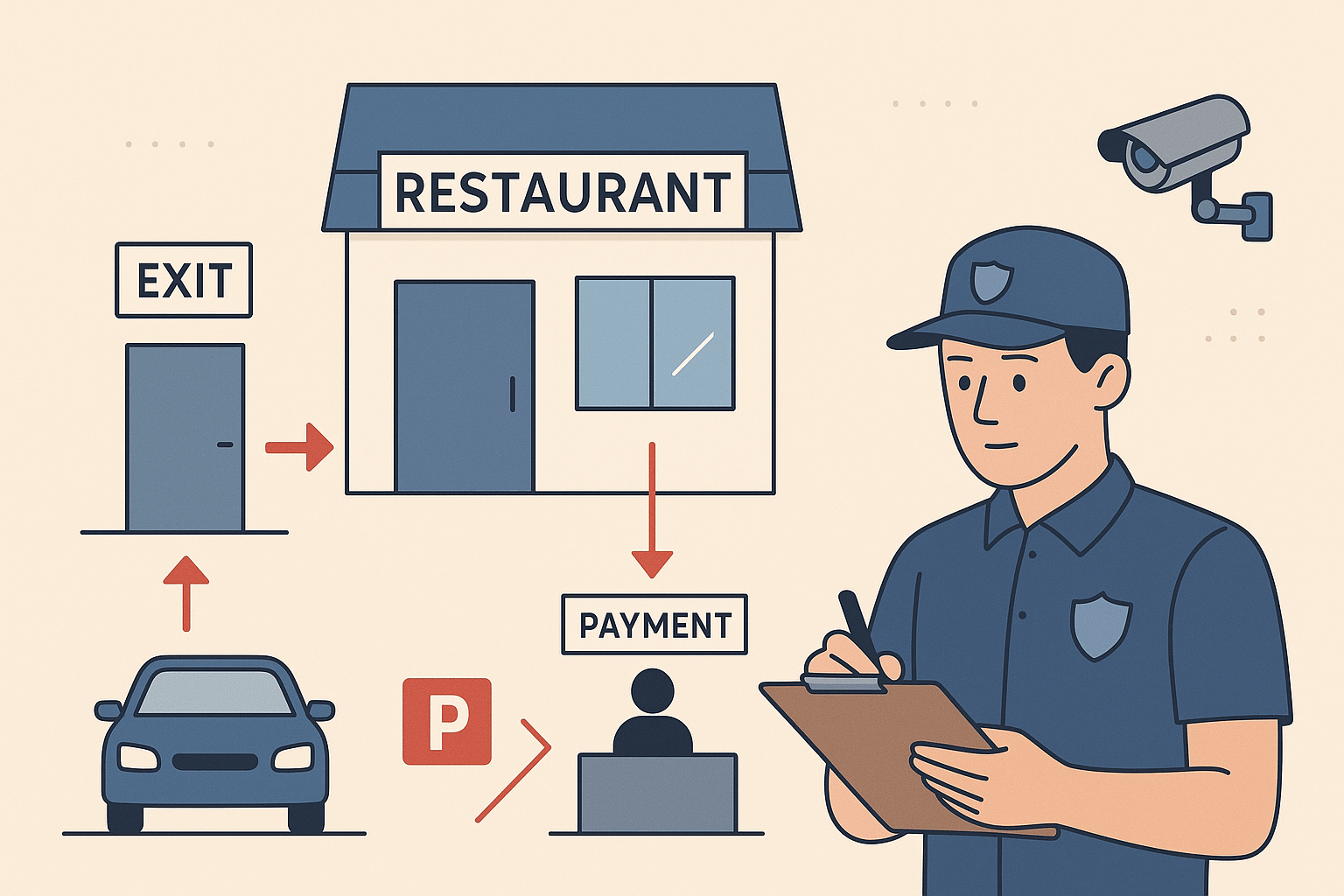 Hướng dẫn lập phương án bảo vệ nhà hàng theo khung giờ