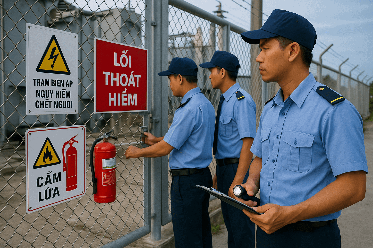 Tuần tra vành đai dịch vụ bảo vệ khu công nghiệp