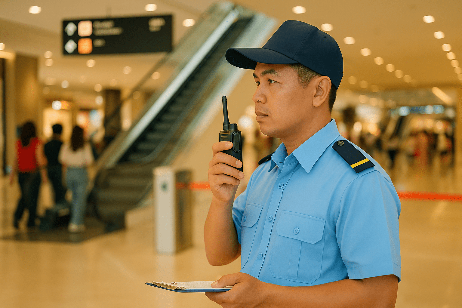 Bối cảnh việc làm bảo vệ TPHCM tại trung tâm thương mại đông khách