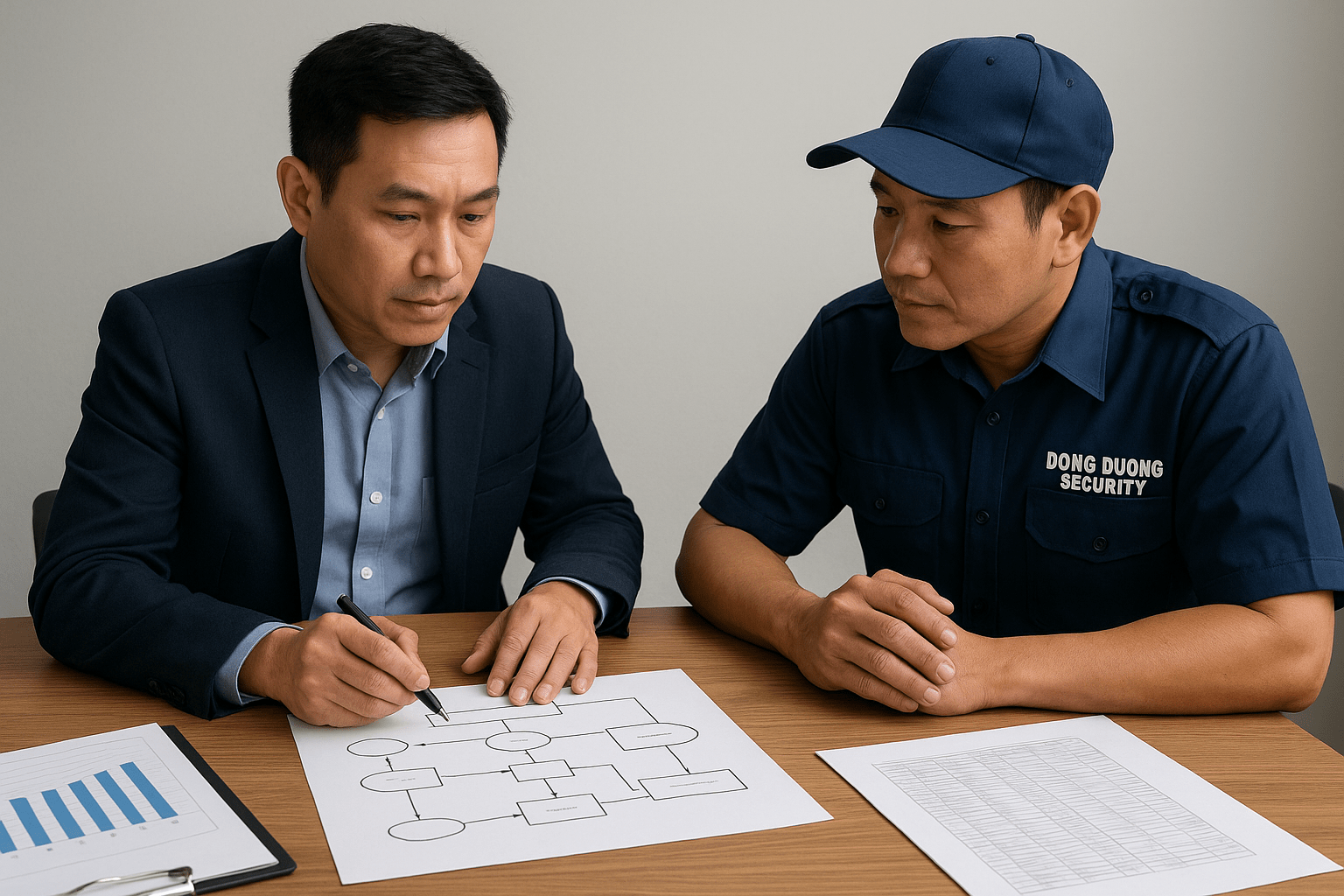 Xác định rủi ro an ninh trong quy trình thuê dịch vụ bảo vệ nhà hàng