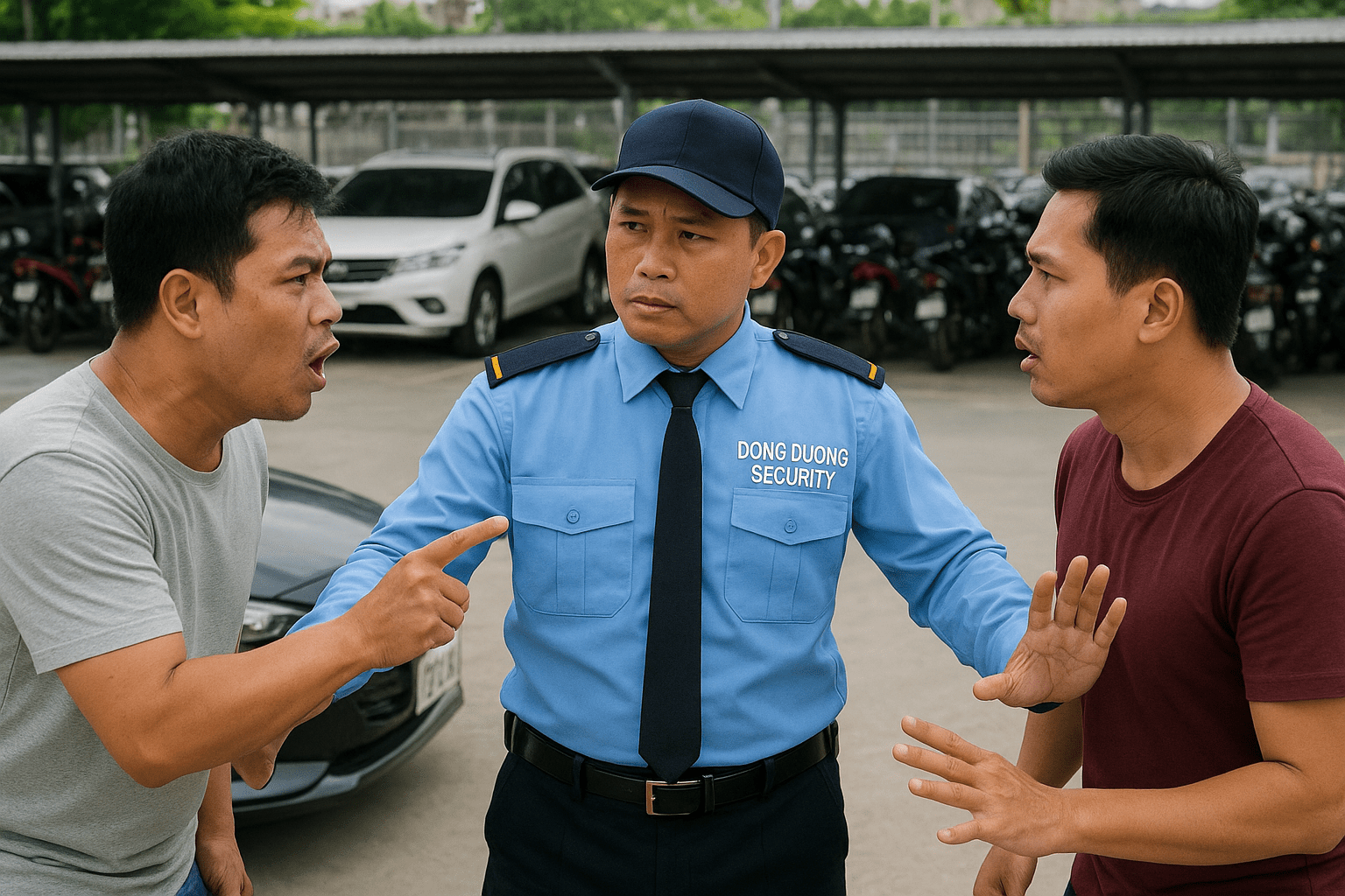 Xử lý tình huống khẩn cấp tại bãi giữ xe