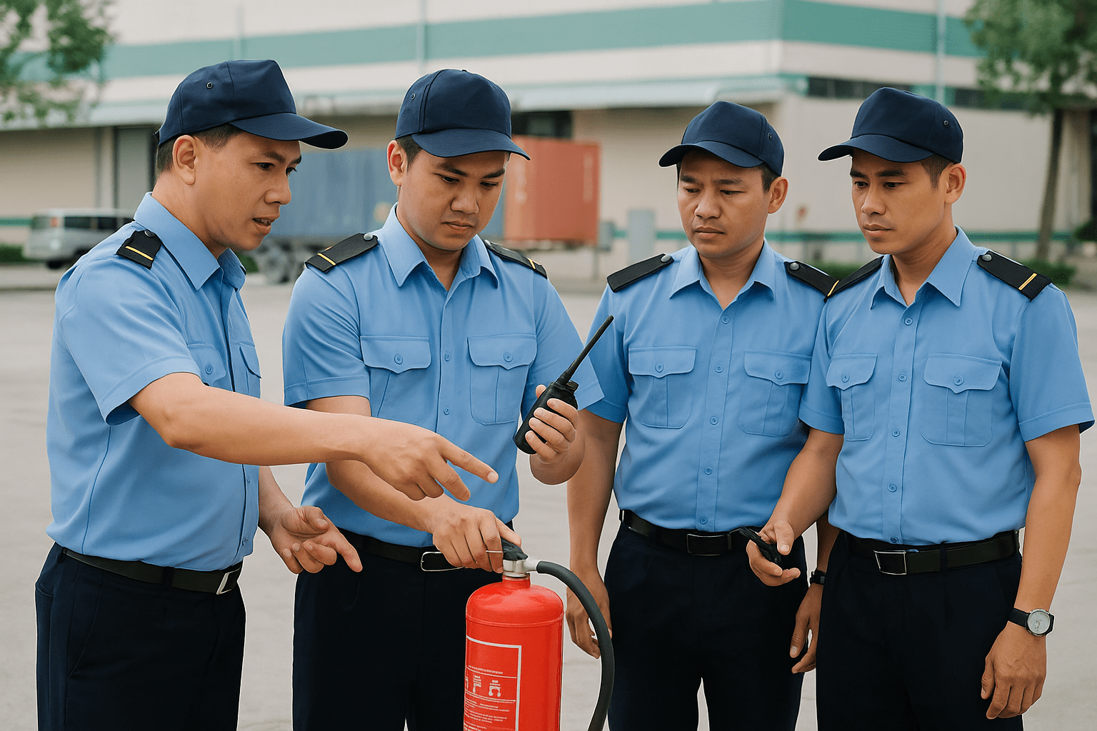 Đào tạo kỹ năng cho việc làm bảo vệ TPHCM như PCCC và xử lý tình huống