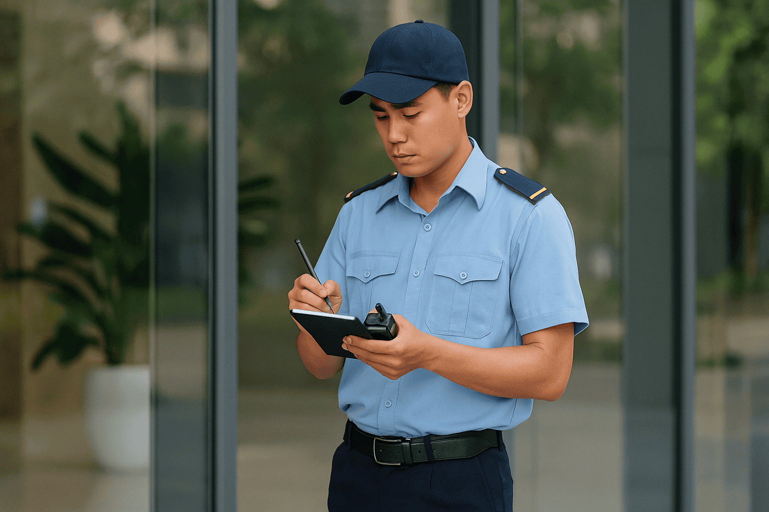 Nhân viên bảo vệ tòa nhà lương bảo vệ 12 tiếng