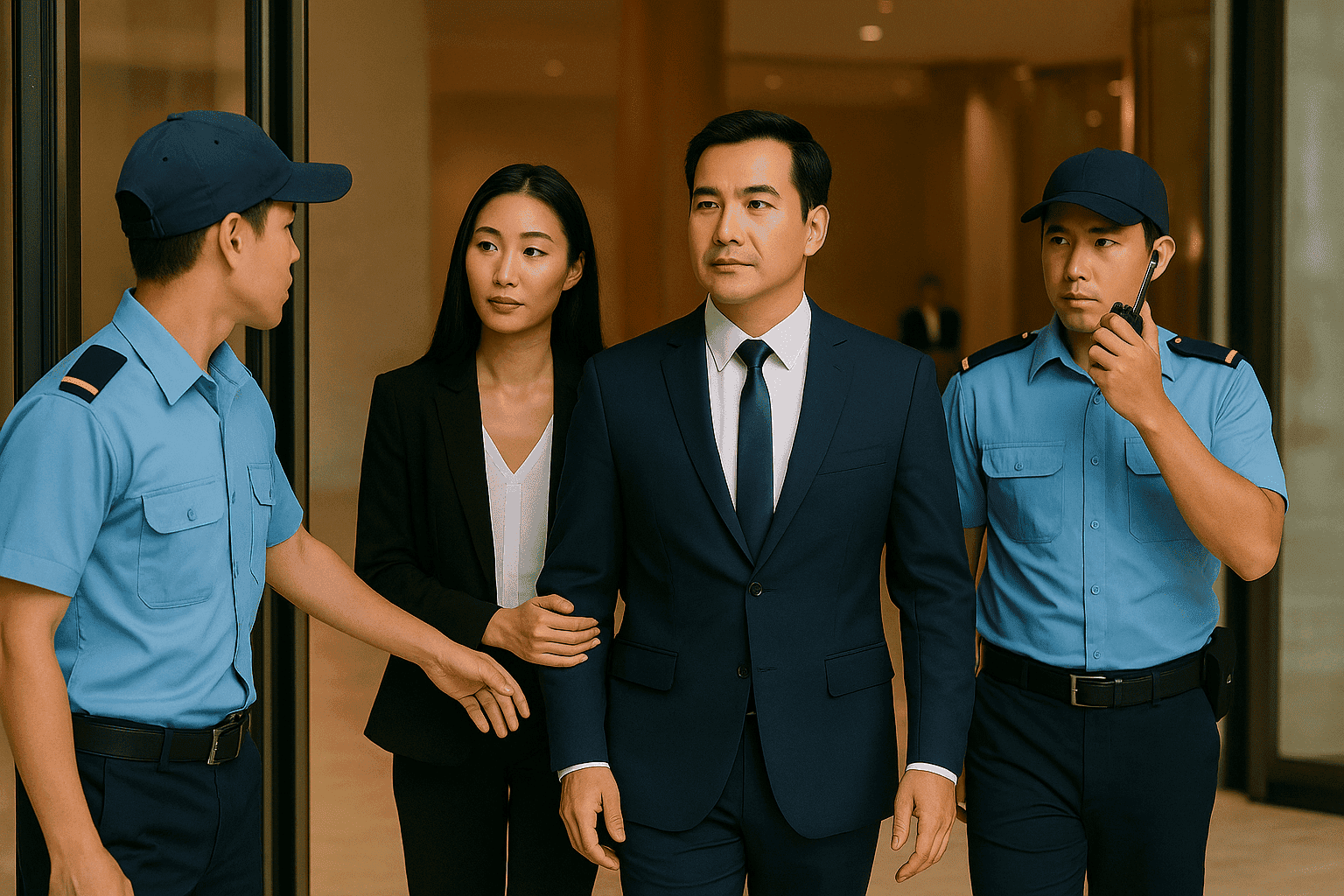 Đón VIP tại sảnh khách sạn dịch vụ bảo vệ yếu nhân TPHCM