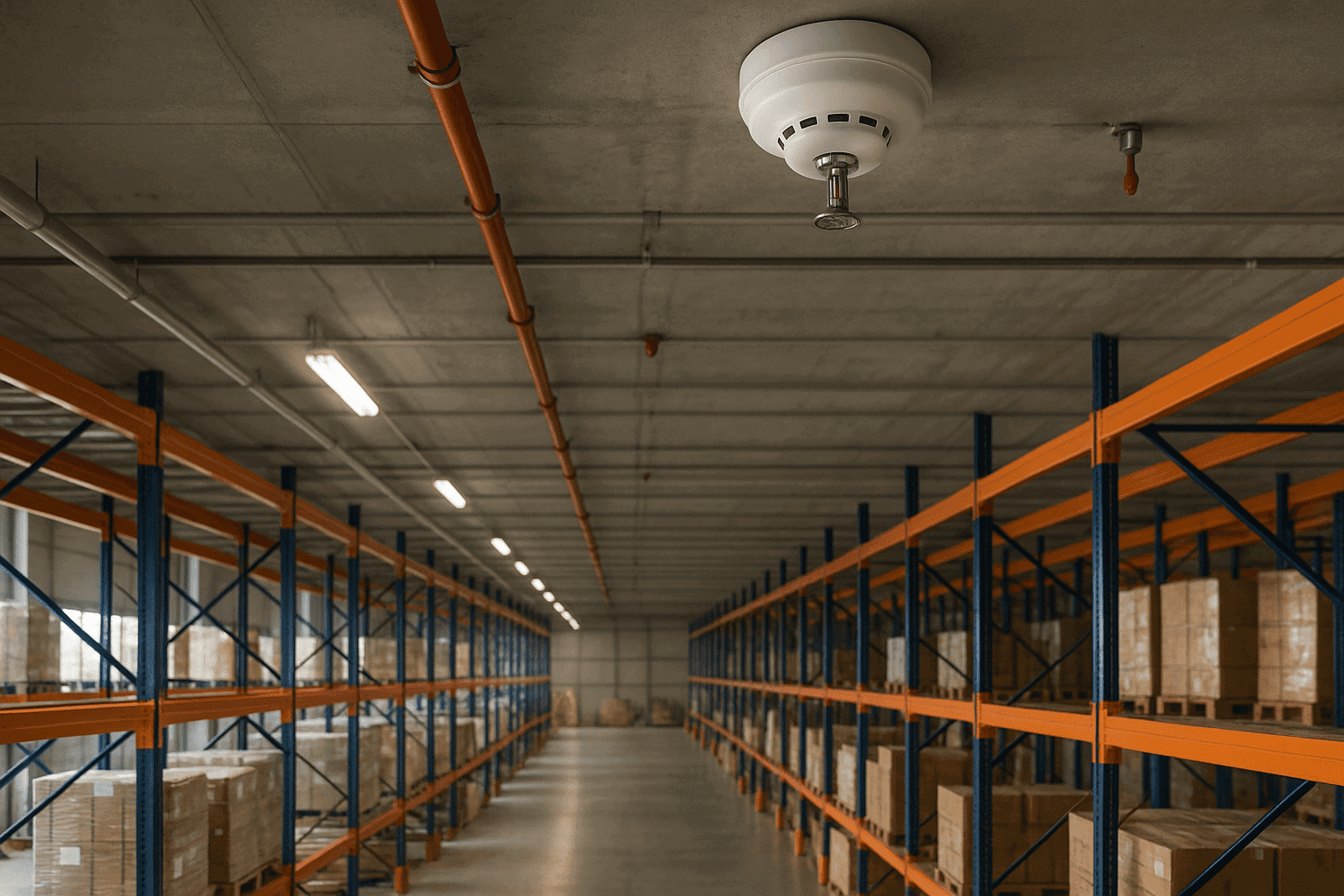 Hệ thống báo cháy sprinkler trong PCCC kho hàng
