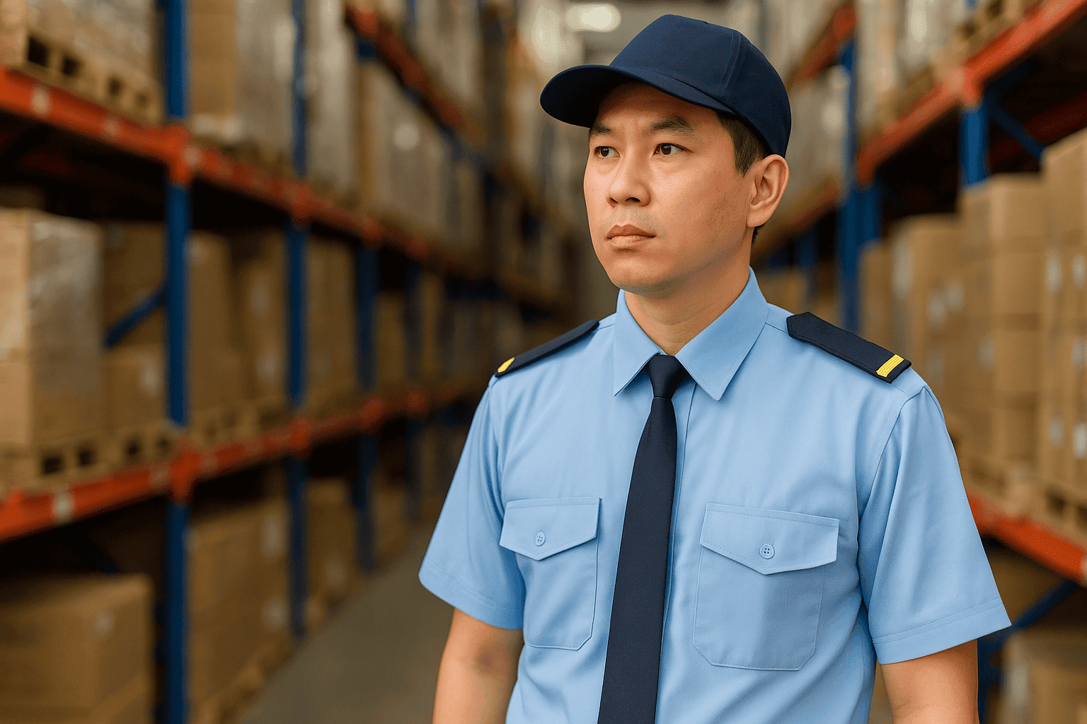 Nhân viên bảo vệ kho hàng lương bảo vệ 24 tiếng