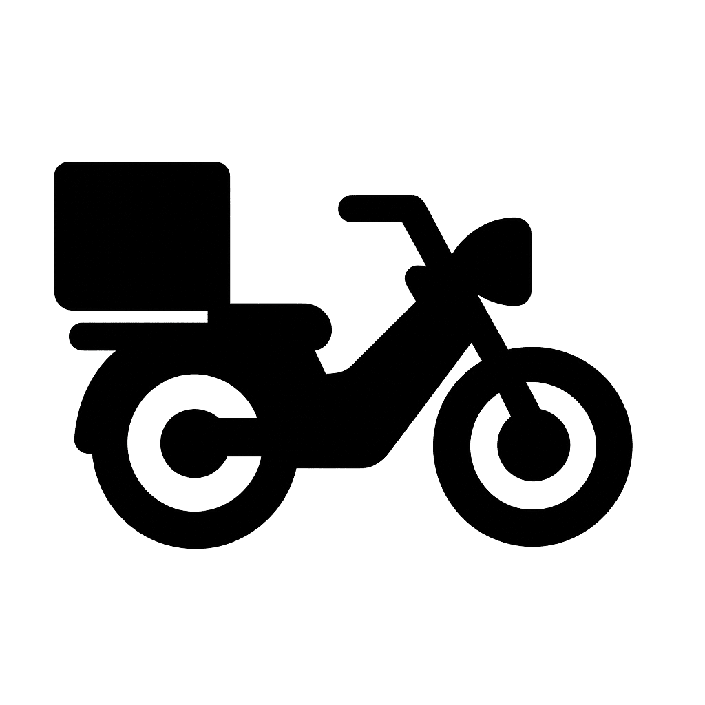 Icon nhân viên giao hàng bằng xe máy