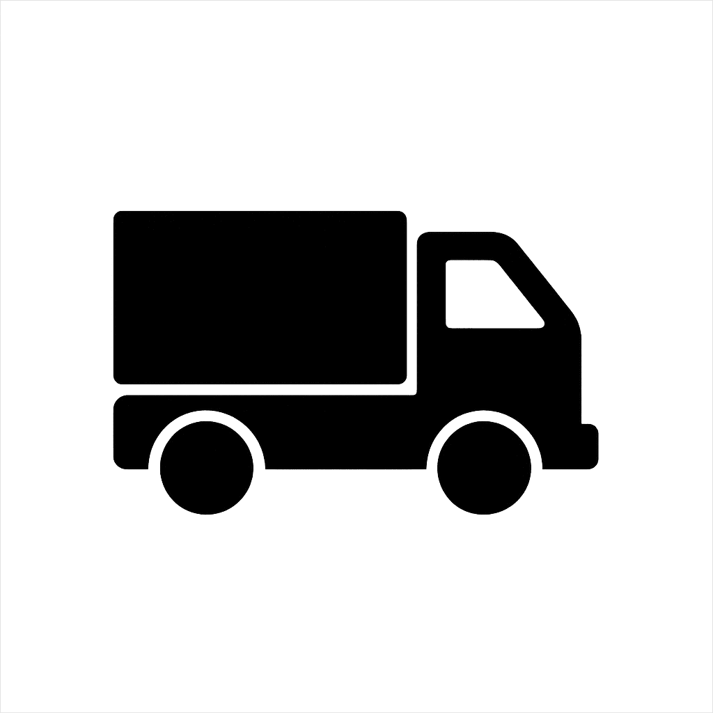 Icon nhân viên tài xế lái xe tải