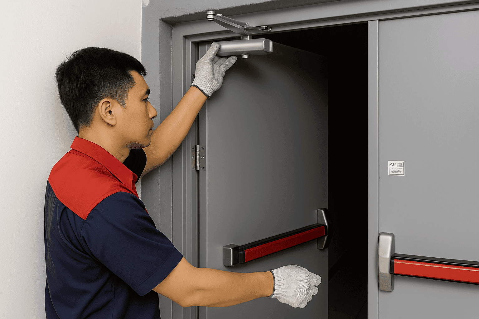Bảo trì cửa thép chống cháy tại tòa nhà