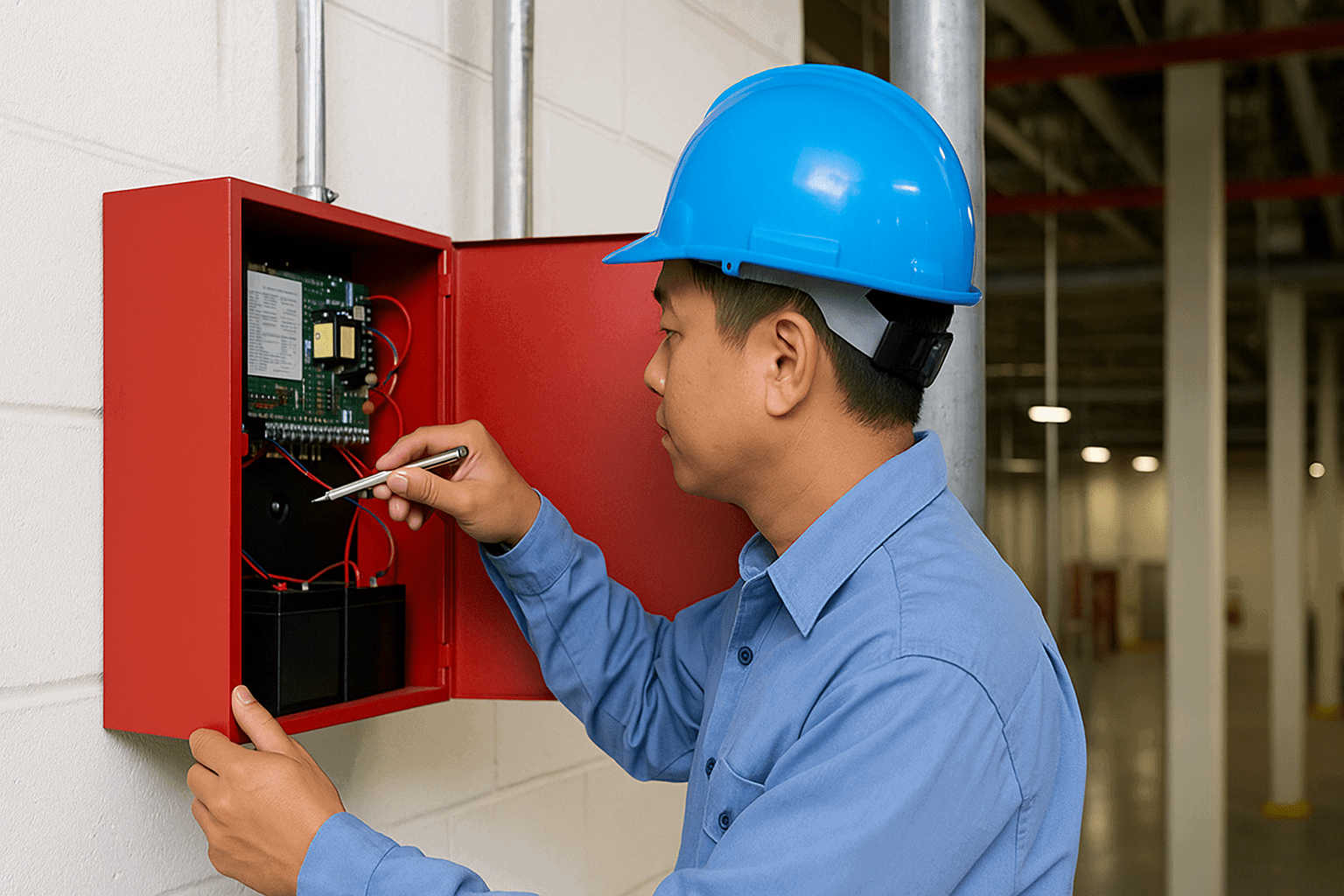 Bảo trì hệ thống báo cháy tại nhà xưởng