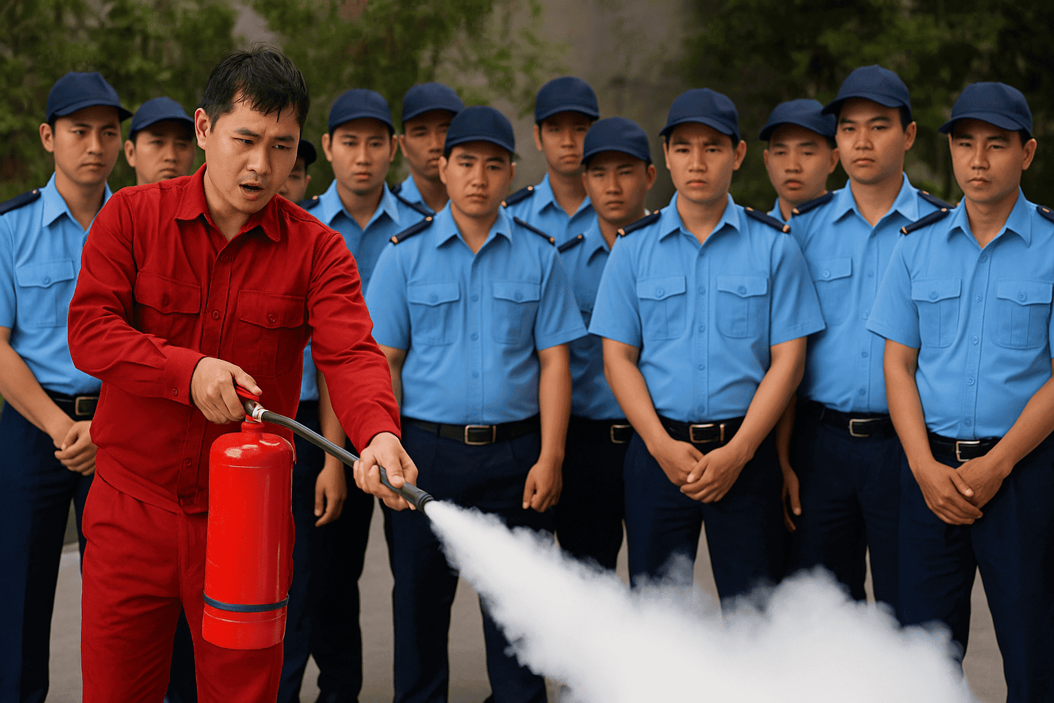 Khóa đào tạo PCCC cho nhân viên bảo vệ ca 8 tiếng