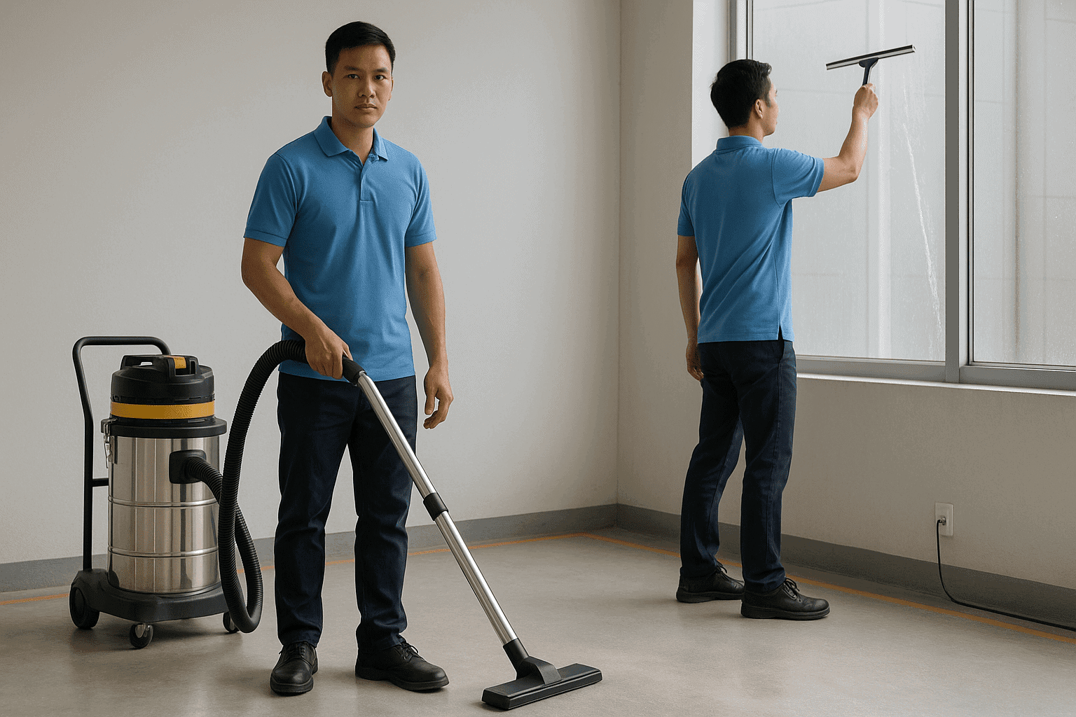 Vệ sinh công nghiệp Bắc Kạn làm sạch kính và hút bụi