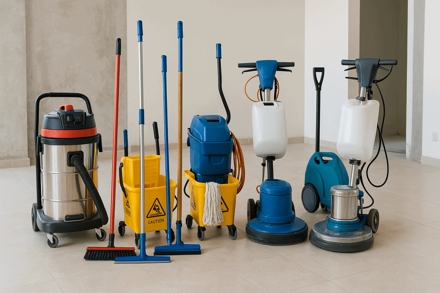 Trang thiết bị vệ sinh công nghiệp hiện đại của DDF Clean